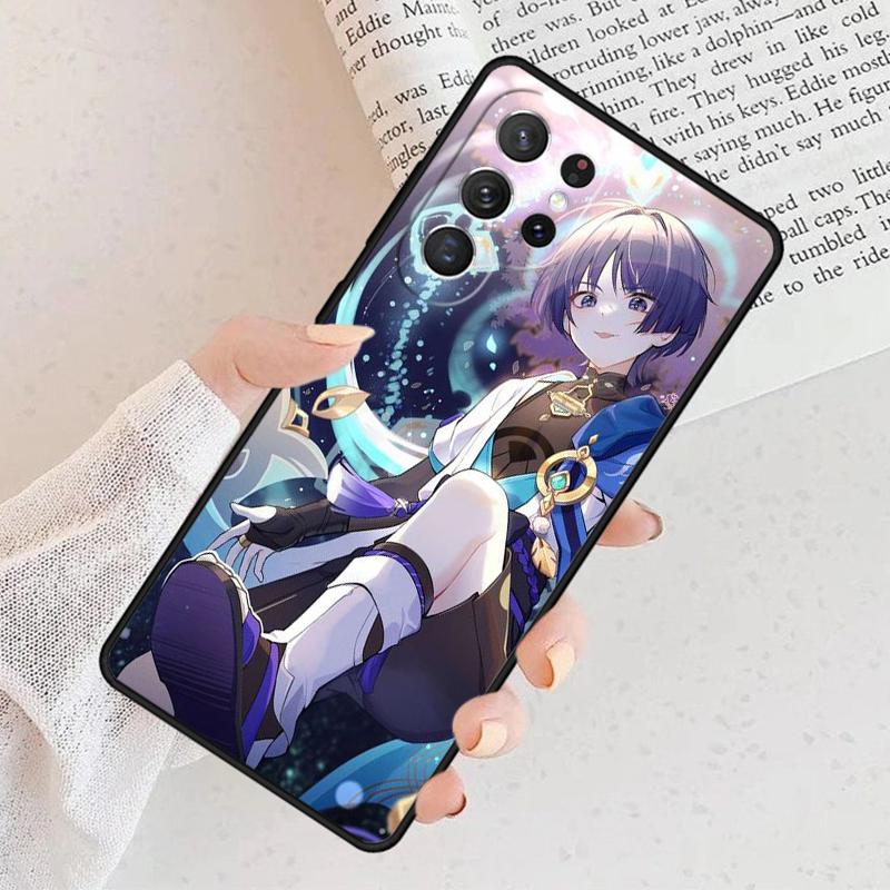 Genshin Impact Wanderer Phone Case For Samsung Galaxy S25 S23 S30 S8 S21 S20 FE S24 S22 Note 10 20 Plus lite Ultra