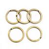 20Pcs 25 28 30mm Gold Silver Plated Key Ring Llaveros Clasp Findings Key Chain Split Ring Plated Key Ring For Jewelry Making