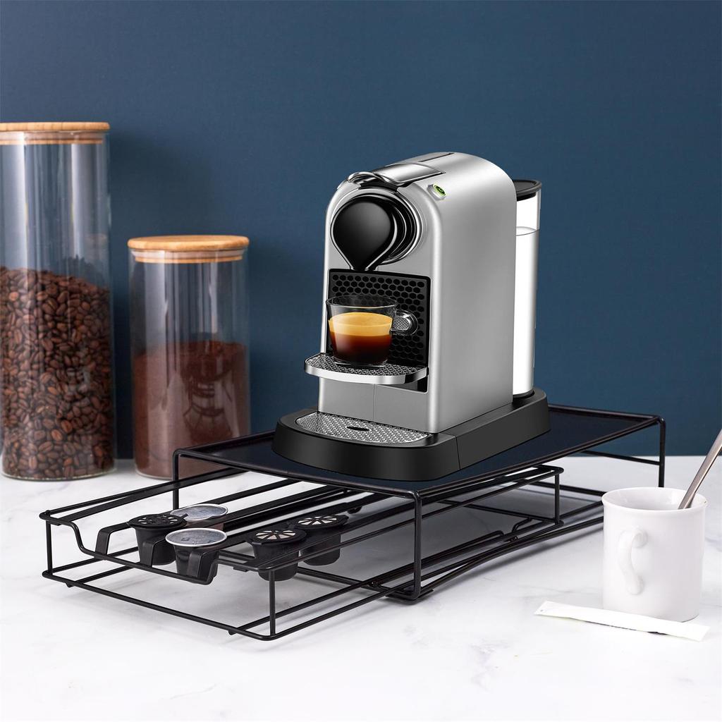 Nespresso Capsule Drawer, Black, For 32 Capsules
