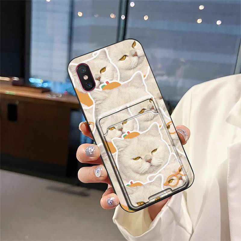 Waterproof Anti-dust Phone Case For Xiaomi Mi 8 Pro TPU Card Sleeve Durable Cute Dirt-resistant Shockproof Graffiti