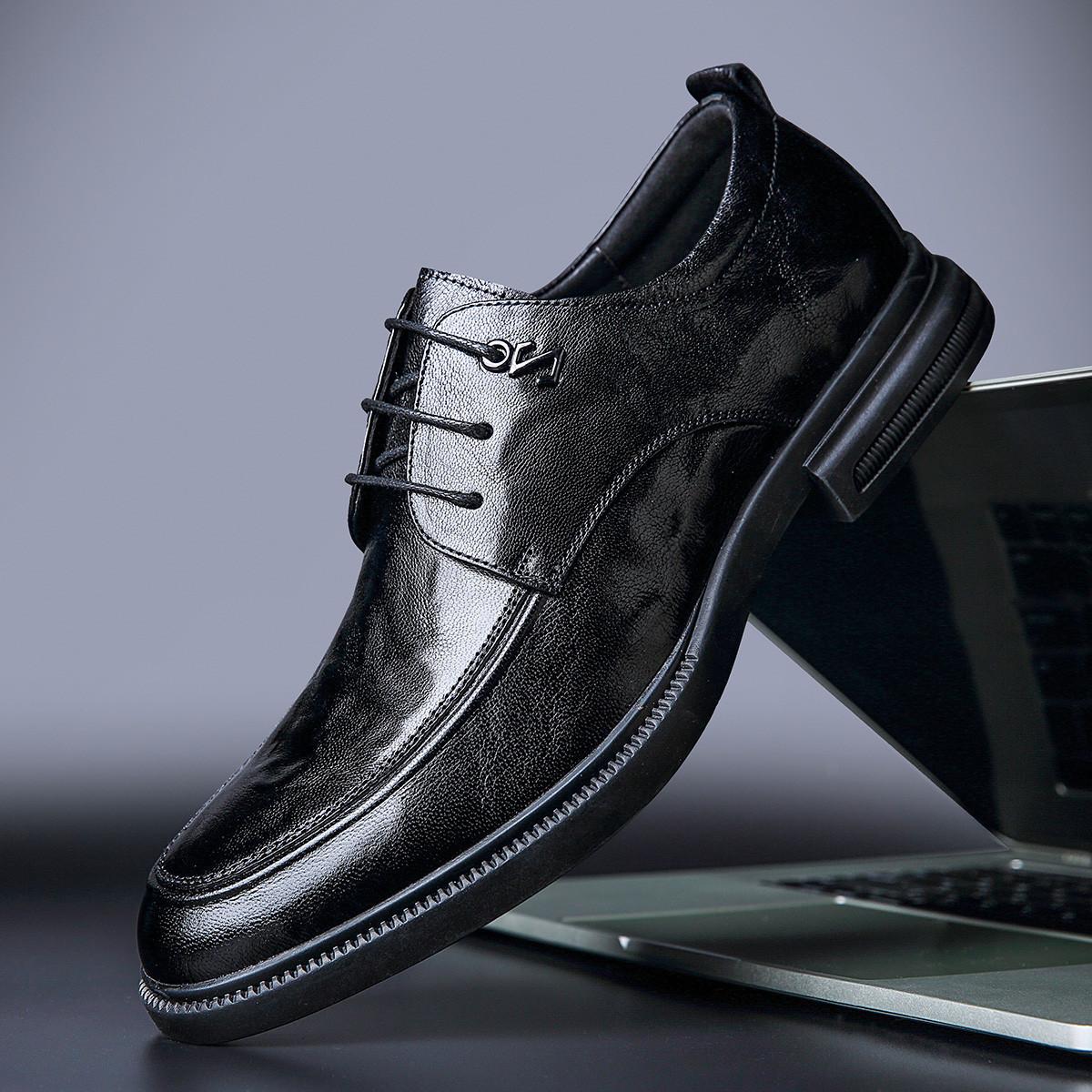 

Осень новая кожаная обувь мужская официальная одежда бизнес британский стиль кожаная мужская обувь высокого класса свадебная обувь для свидетеля дерби тренд 43