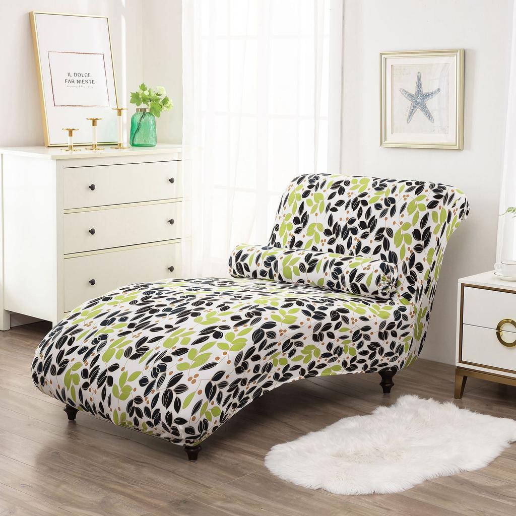 Stretch Armless Chair Protective Cover Elastic Velvet Chaise Longue Cover Sofa Bed Armcair Slipcovers Home Living Room Decor