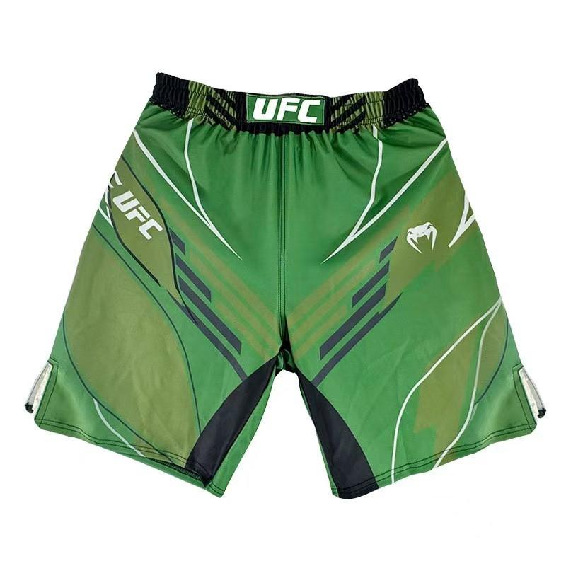 Shorts de Boxe MMA Hommes Femmes Pantalons d'Entraînement Muay Thai 5 Points Combat Avec Tissu Stretch