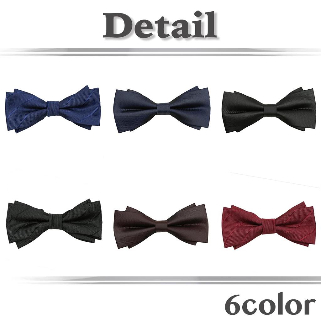 [White Fang] Moderne Fliege, Polyester, Stilvoll, Für Damen & Herren, NC044 (Marine)
