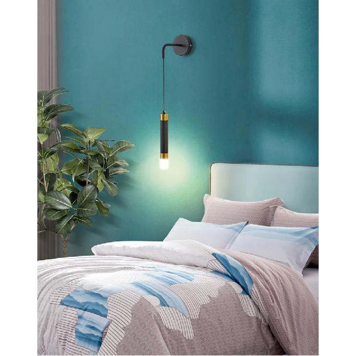 LED Wall Lamp Nordic Double Head Adjustable Wall Lights Creative Bedroom Bedside Reading Lamps Indoor Acrylic Home Decor Sconces