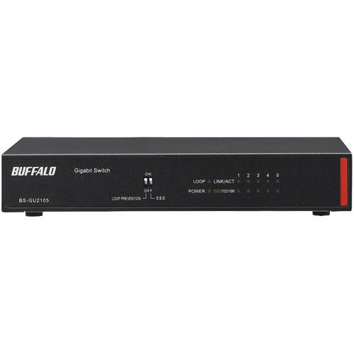 Buffalo Corporate Giga-kompatibler Layer2 unmanaged Switch 5 Ports BS-GU2105