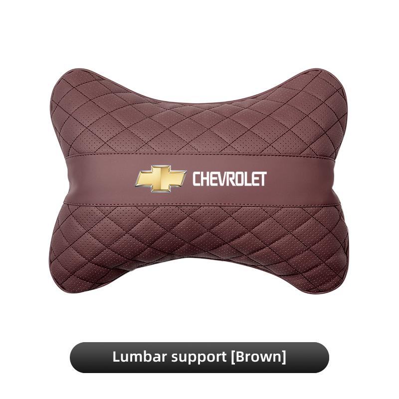 Keychain Leather Car Seat Headrest Lumbar Support Pillow Comfort Auto Interior For Chevrolet Cruze Captiva Spark Z71 Beat Volt