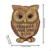Owl Figurine Animal Sculpture Decorative Statue Tabletop Ornament for Bookshelf Office