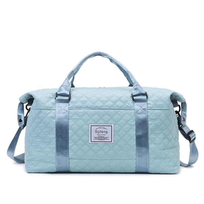 Travel bag Rhombus fitness bag large capacity leisure maternity accommodation portable shoulder bag short boarding luggage