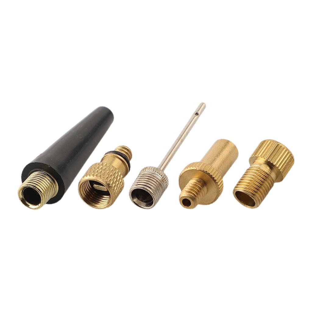 Bike Pump Extension Tube Bike Pump Valve Adapter Portable Storage Reinforced Nylon Wrapped Rubber Hose Flexible Extension Tube