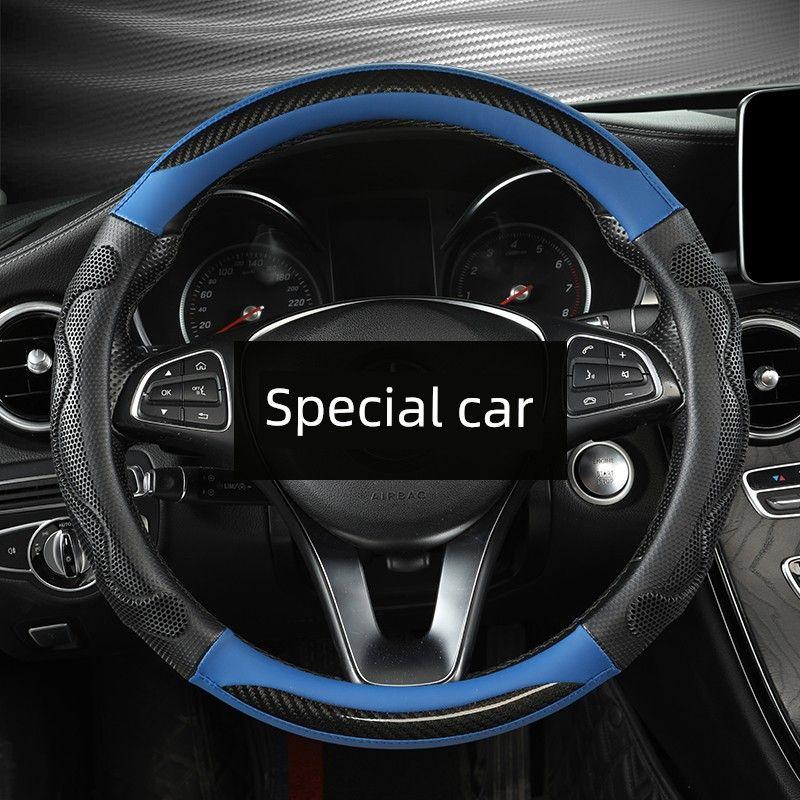 

Applicable to Geely Generation Second Generation British King Kong Handle Cover Free Ship GX7 Global Eagle GX2 Car Steering Wheel Cover Azure Blue - Round