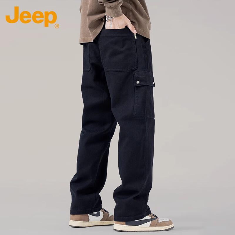 

Jeep Men s Casual Straight-Leg Cargo Pants 36
