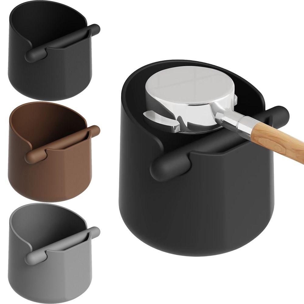 Anti Slip Silicone Coffee Knock Box Removable Bar Knocking Slag Bucket Home Barista