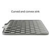 Thickened Heatproof Silicone Drying Mat With Sloped Designs Nonslip Base For Kitchen Counter Protections