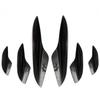 For BMW E90 E92 E93 M3 05-12 6X Front Bumper Canards Lip Splitters Glossy Black