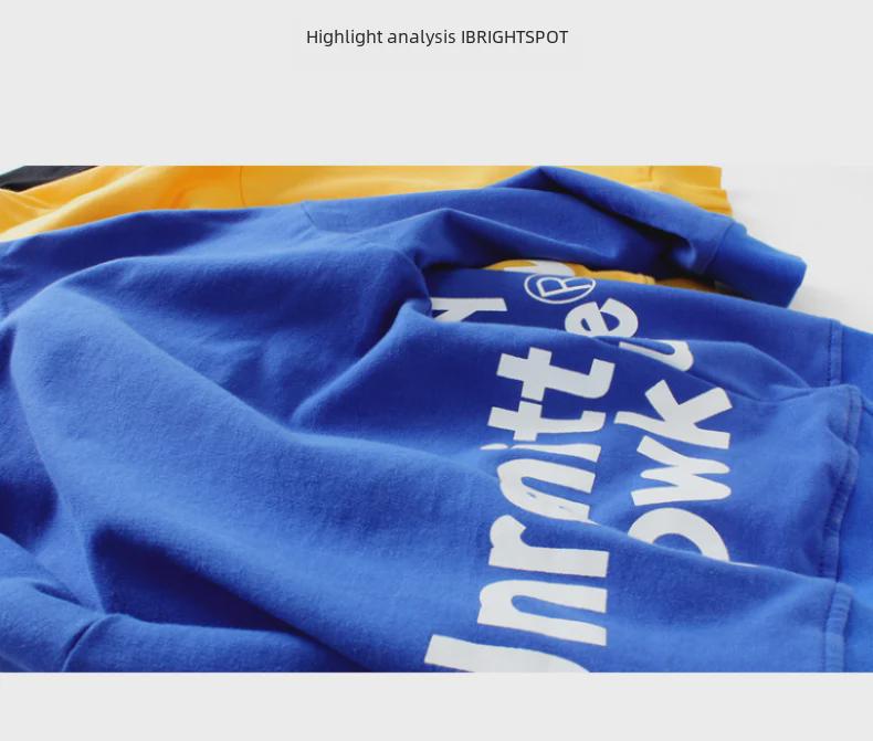 European Kids' Spring Korean-Style Sweater - Long Sleeve English Print Top for Boys