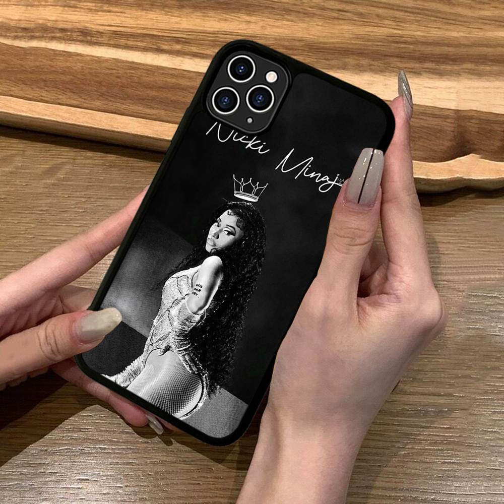 

Nicki Minaj Rapper For IPhone 17 16 15 14 13 Pro 12 11 Pro Max Hard PC+TPU Phone Cases Back Cover iPhone 17 Air