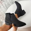 Autumn and Winter New Fashion Boots 2025 Martin Boots Retro Chelsea Leather Boots Casual Women's Boots Europe and America 43 Large Size