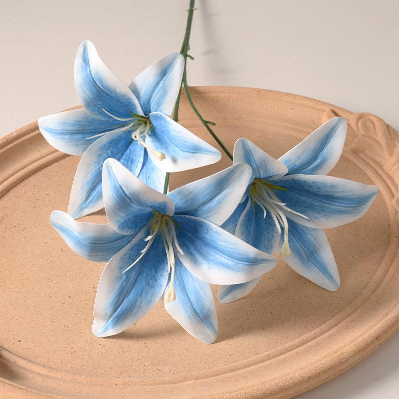 1PC Simulation Lily Artificial Flowers Wedding Hall Decor Flower Wall Shooting Props Layout Accessories DIY Decoration Supplies