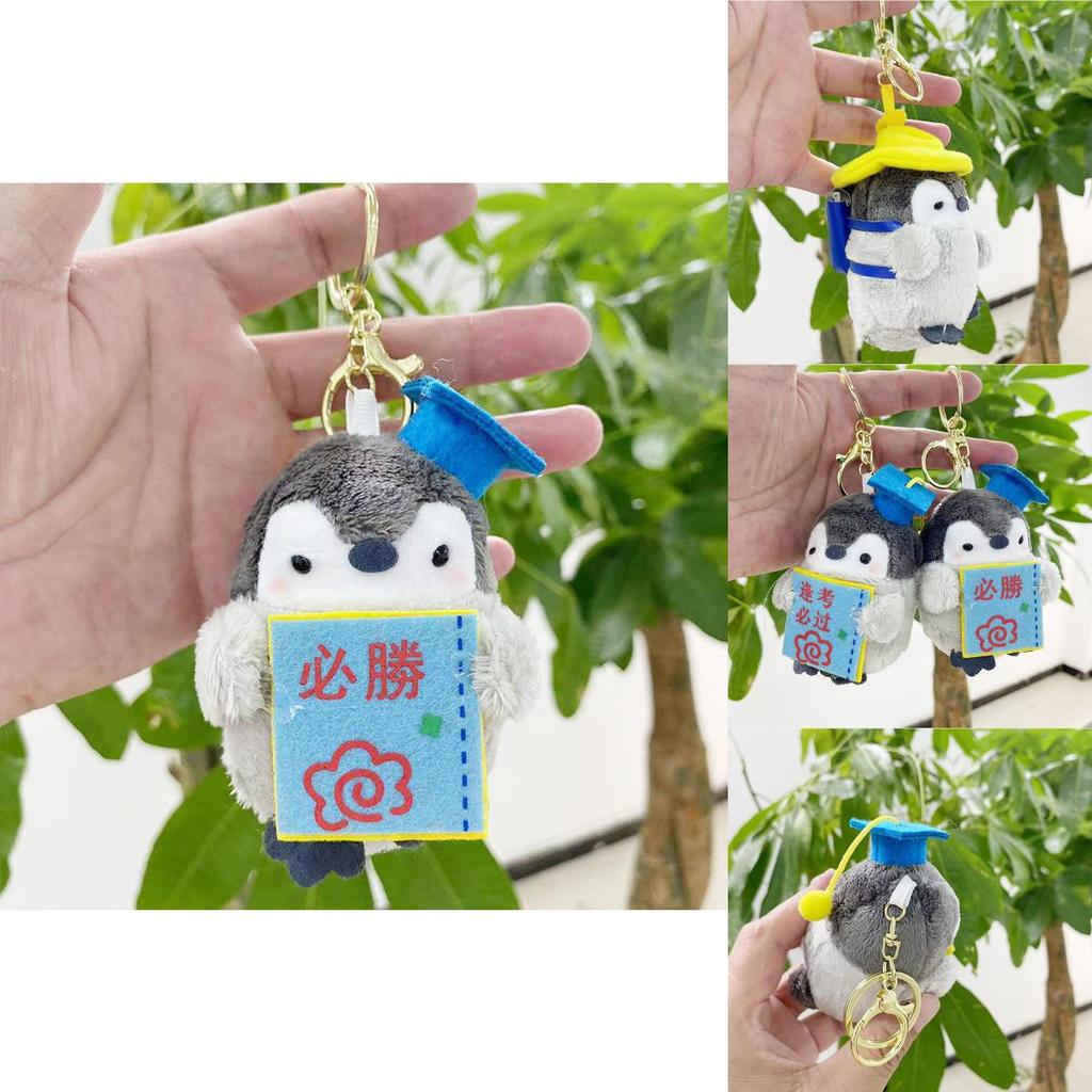 Whimsical Cartoon Penguin Plush Keychain Soft Doll Lovely Stuffed Accessory