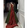 Spesiell Rayon Bomull Lehenga for Kvinner med Gotta Patti-detaljer Navratri Spesial Hele Lehenga Choli, Usydd Bluse