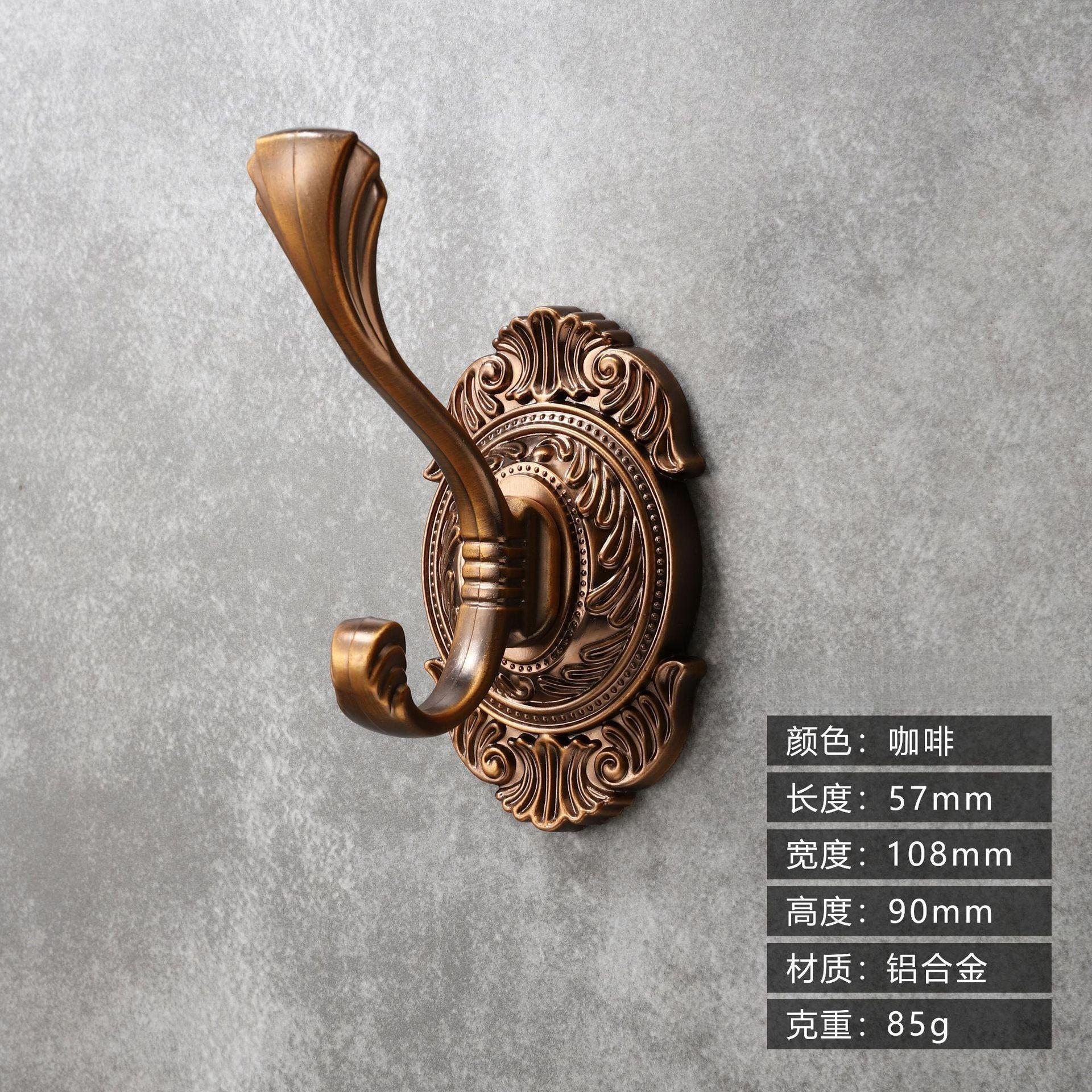 

X1 шт. Современный минималистичный европейский ретро высококлассный крючок для одежды для ванной комнаты, крючок для пальто из полностью алюминиевого сплава