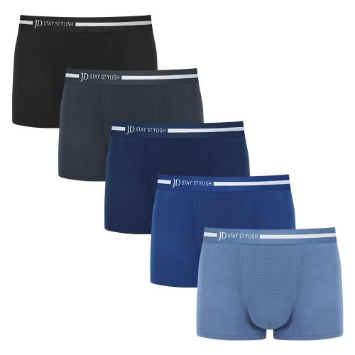 [James Dean] JD Men s Ice Cool Jacquard Signature Trunks 5-Pack [Shipped from Korea] 100% Authentic 95