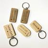 Creative Wooden Keychain & Charm: DIY Car Pendant & Gift Souvenir