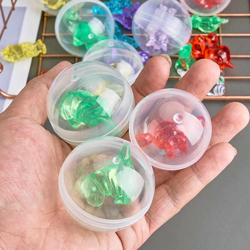 50mm Transparent Crystal Gashapon Ball for Toy Machines, Gift Balls, Amusement Machines, and Easter Egg Prizes.