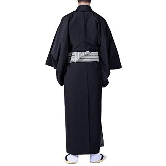 KYOETSU Kimono Washable Awase Plain Tsumugi Japanese Clothing Mens
