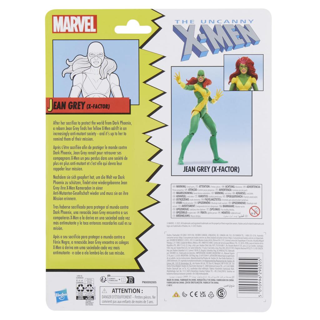 Marvel Legends Jean Grey Collectible Figure Series, (X-Factor), Comic, (6-inch)
