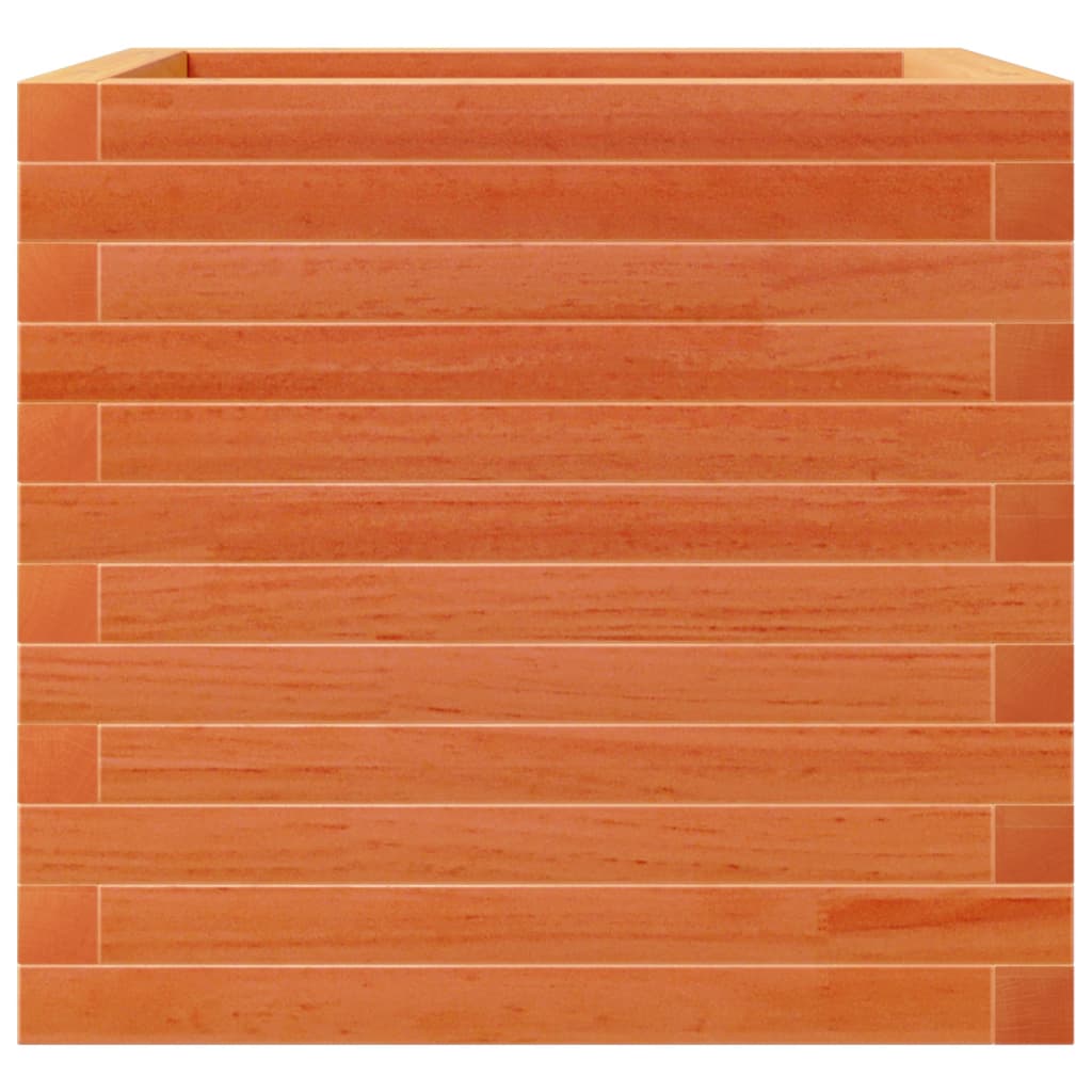 Plant Pot Wax Brown 50 x 50 x 45.5 cm Solid Pine Wood