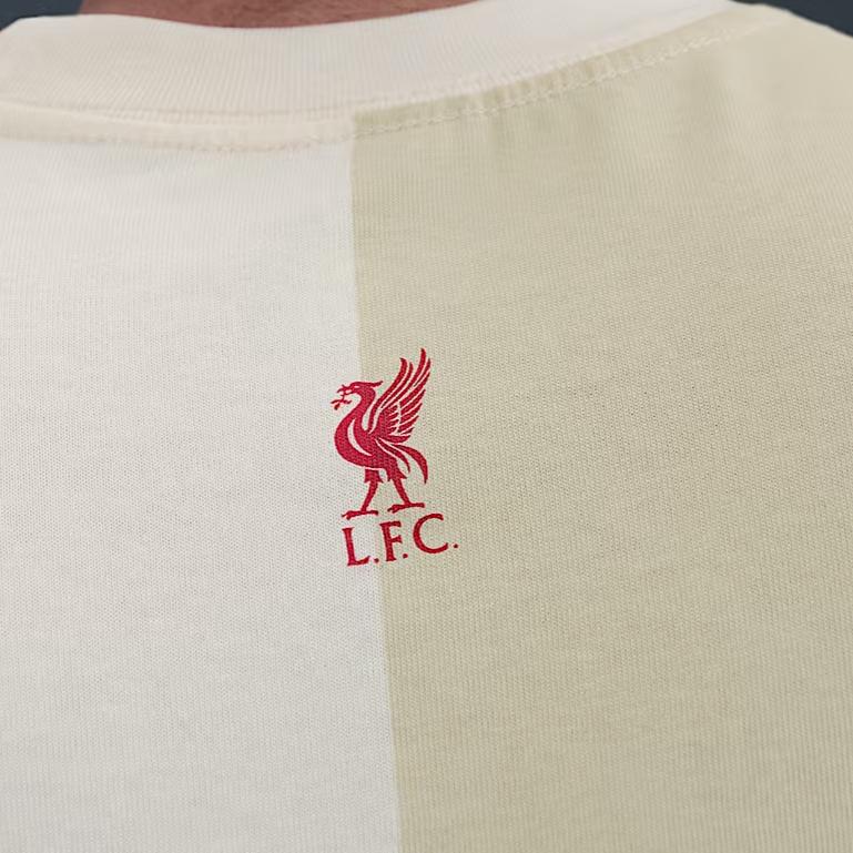 Nike Liverpool FC SS25 Air Max Premium Fashion Comfortable Trendy Minimalist Brand Logo Short Sleeve T-Shirt Men tops Yellow White HQ0809-113