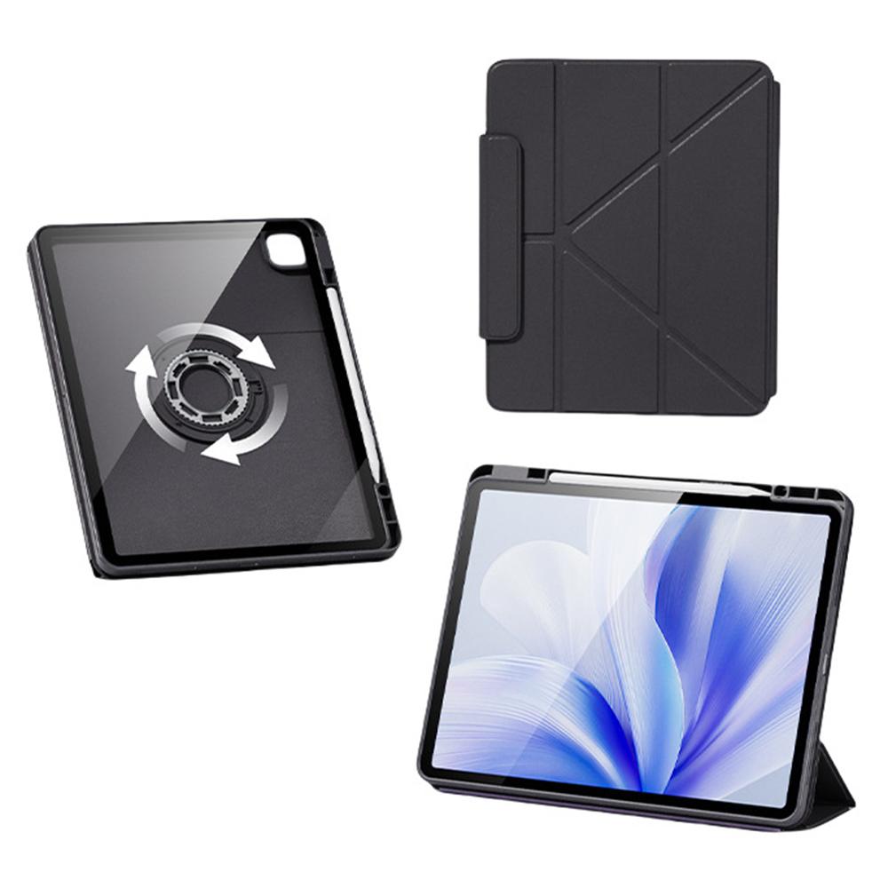 

Tablet Case For iPad Air 13 (2025)/(2024)/iPad Pro 12.9 (2022)/(2021)/(2020)/(2018) ,Stand Magnetic Detachable Cover with Auto Sleep Wake Black