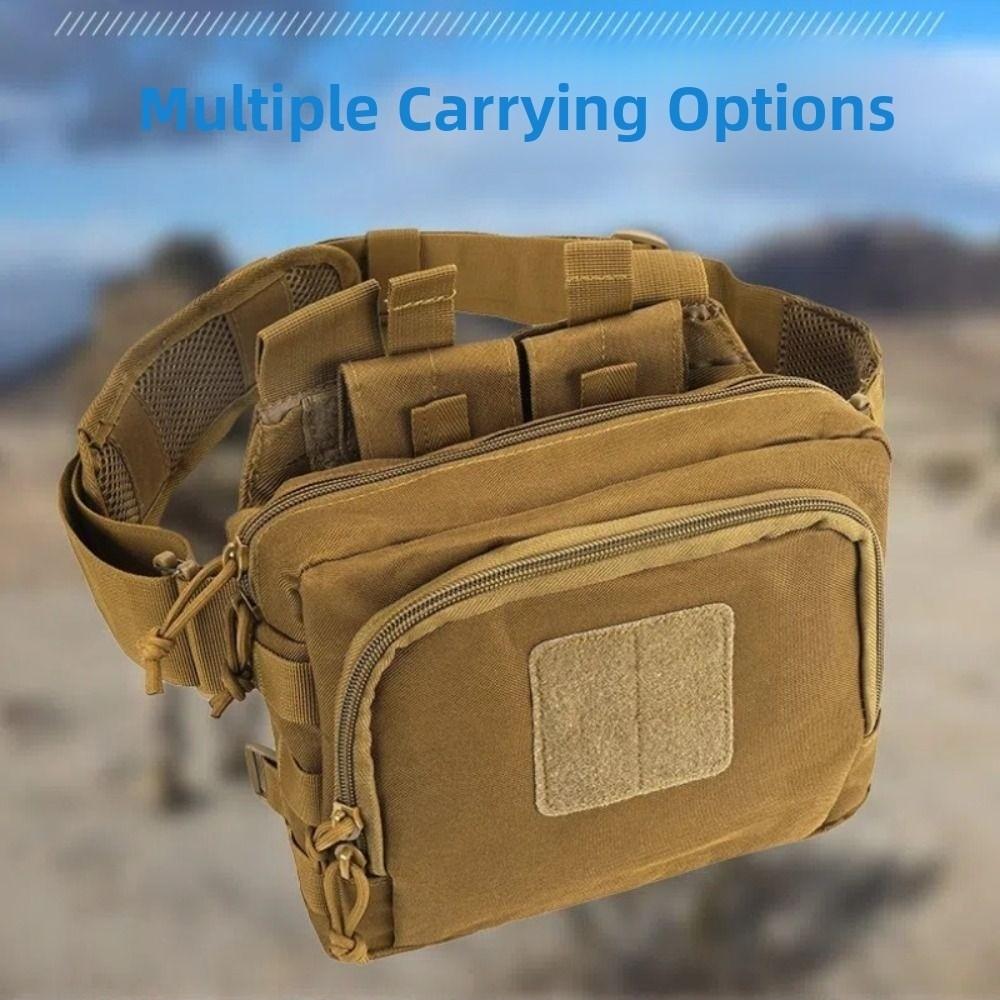 High Density Oxford Outdoor Waist Bag Large Capacity Travel Waist Hanging Bag Outdoor Sports