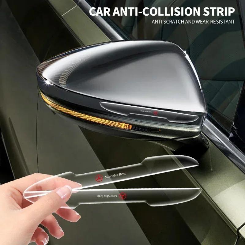 4pcs Transparent Car Door Anti-Collision Rubber Strips Bumper Guard Protector Sticker for Mercedes Benz W211 W204 W210 W203 CLA