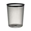 Fu Ri Transparent Lidless Desktop Trash Can (Small, 2-Pack)