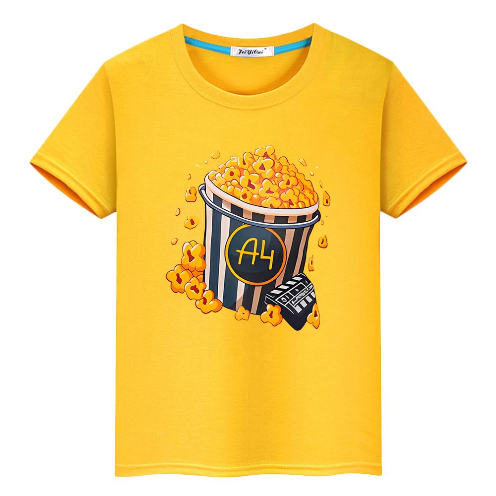Merch A4 Lamm druck t shirt für kinder jungen 10 jahr Tops 100% Baumwolle Tees Vlad A4 anime Kurze stolz t-shirt y2k ein stück mädchen kleidung