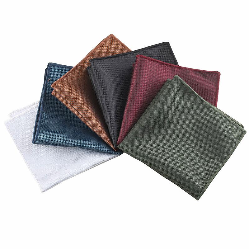 1PC Polyester Fiber Lightweight Pocket Square Gentlemanly Soft Formal Dress Smooth Suit Pockets Delicate Feel Durability