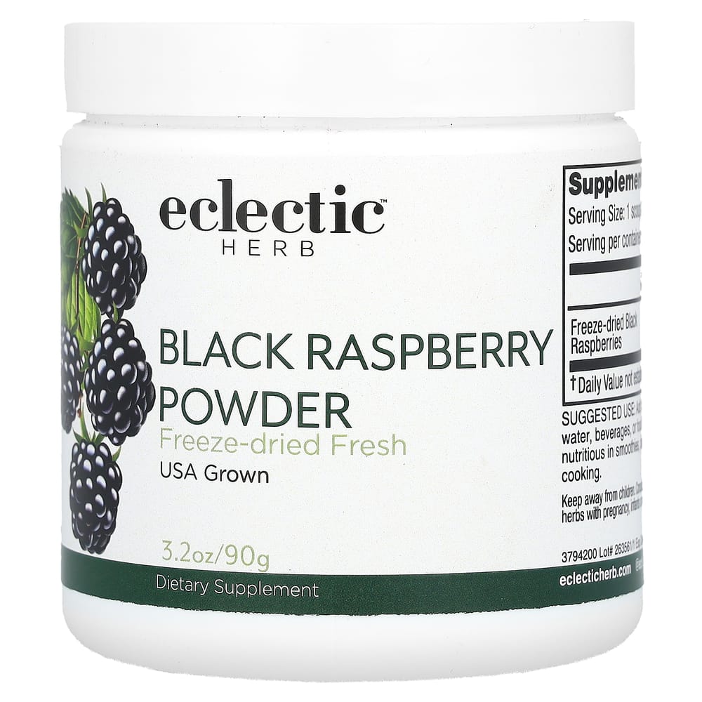 Eclectic Institute Raw Fresh Freeze-Dried Black Raspberry 90g (3.2oz) 90g - 1 ea