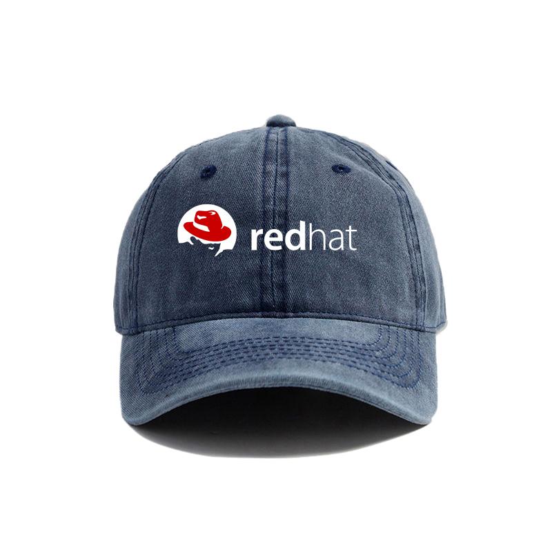 Red Hat Baseball Cap Distressed Hats Cap Unisex Retro Outdoor Summer Adjustable Dad Hat MZ