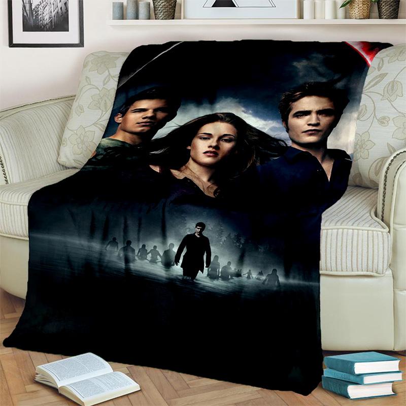3D-Druck Die Twilight-Saga HD-Decke, Weiche Überwurfdecke für Zuhause Schlafzimmer Bett Sofa Picknick Reisen Büro Abdeckdecke Kinder