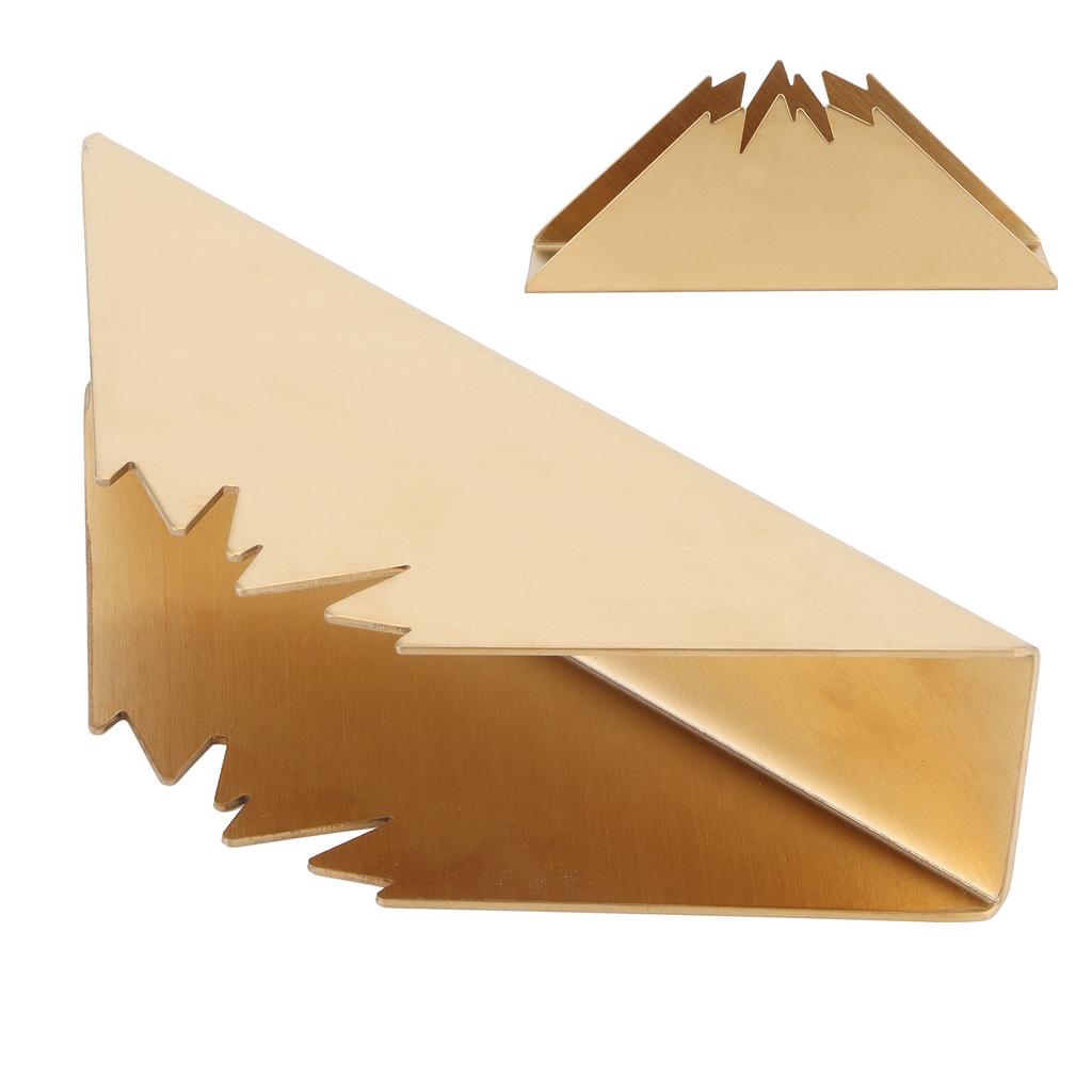 Triangular Napkin Holder Stainless Steel Stand Vertical Tissue Rack for Home Restaurant Hotel