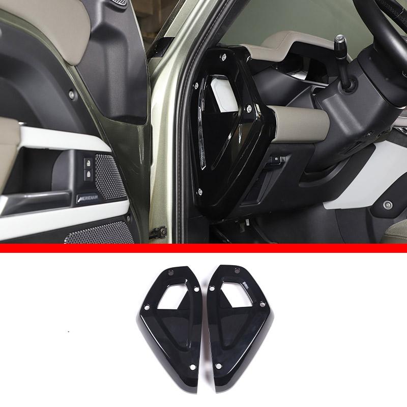 ABS Black For Land Rover Defender 90 110 2020-23 Car Interior Central Control Protection Cover Decorative Patch Car Accessories