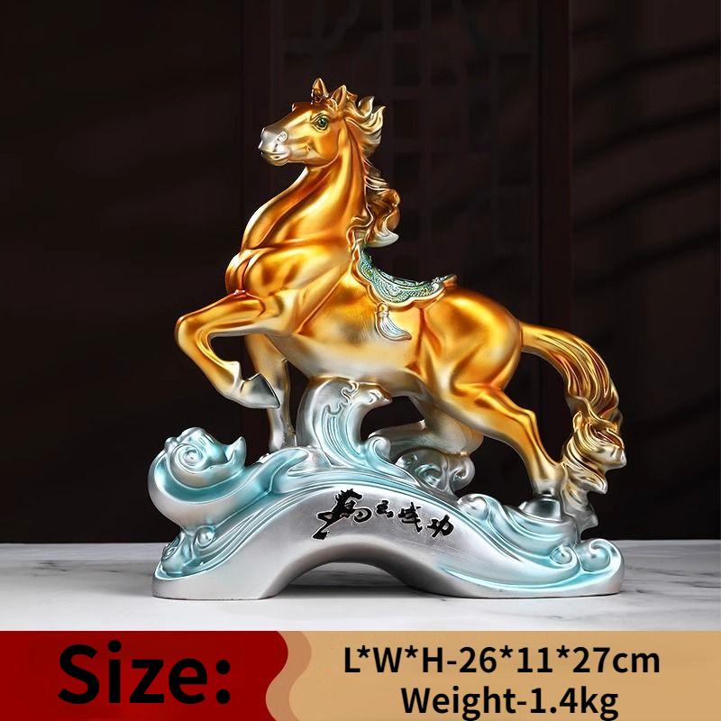 

Немедленный успех Zhaocai Богатство Привлечение Лошади Украшения Главная Гостиная Фойе Офис Винный Шкаф Декор Подарок Открытие Компании