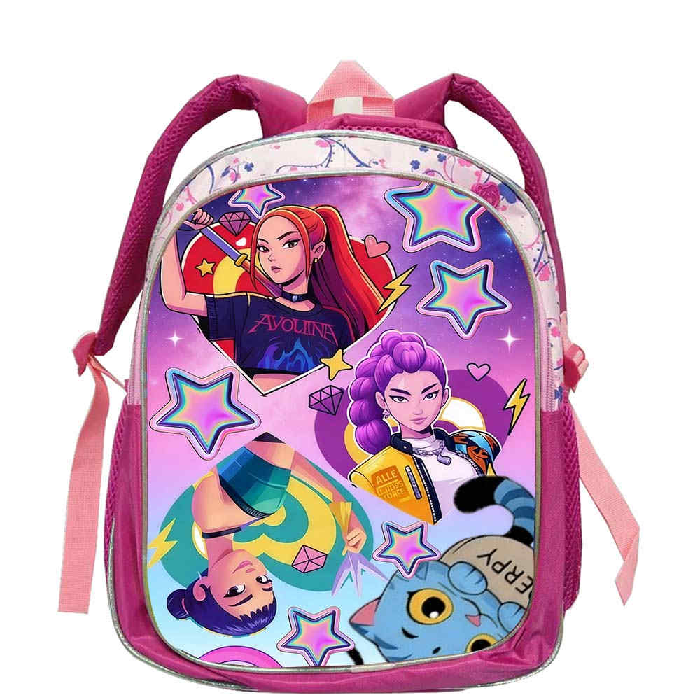 K D H Rumi Mira Zoey Sacs d'école Garçons Filles Sac à dos Rose Doux Mochilas Sacs d'école Dessin Animé