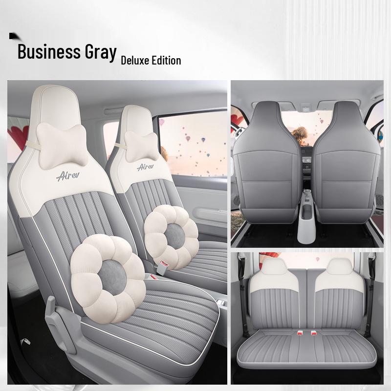 Wuling Sunny Universal Cartoon Leather Car Seat Cover, Full Surround for All Seasons.