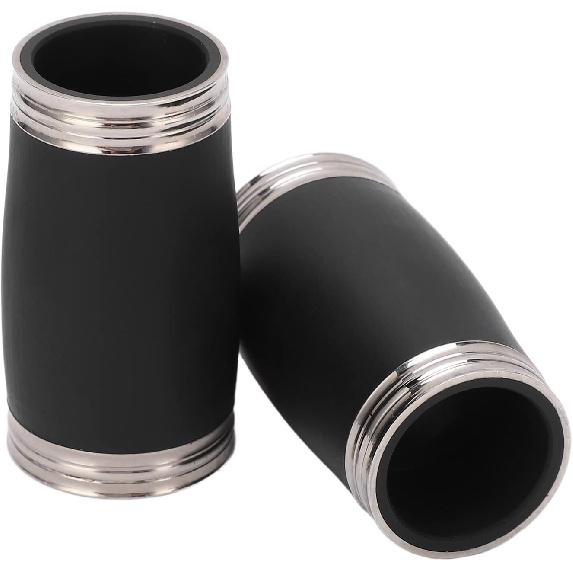 2PCS Two Section Clarinet, Clarinet Tuning Tube Tuning Tube Bb Treble Pitch Pipe Clarinet Barrel Replacement Accessories 58MM