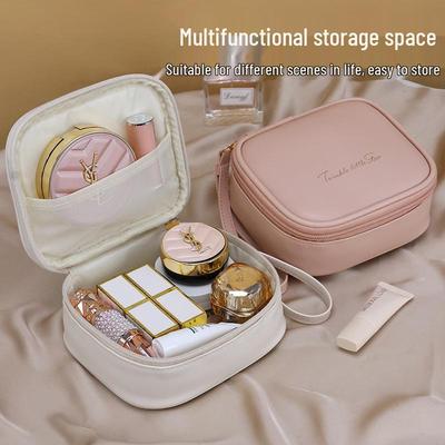Portable Travel Makeup Organizer - Exquisite Handbag for Creams & Lipsticks