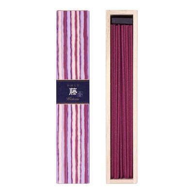 Nippon Kodo Kayuragi Wisteria Stick 40 Pieces with Incense Holder White 40 Pieces (x 1)